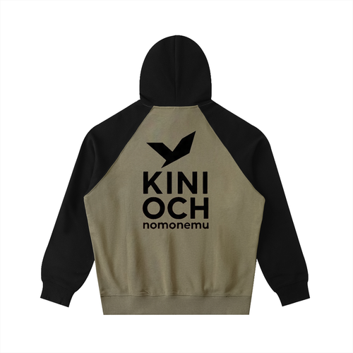 Color-Block Raglan Sleeve Hoodie